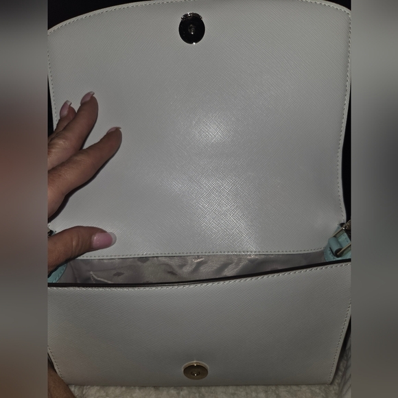 Kate Spade Blue And White Crossbody Bag With Matching Card Wallet. NWOT - Picture 6 of 7